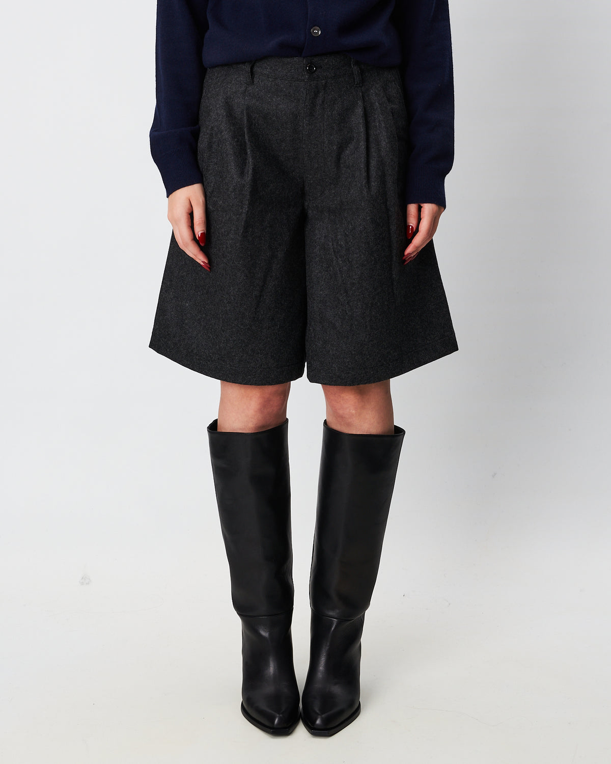 Comme des Garçons bermuda in panno