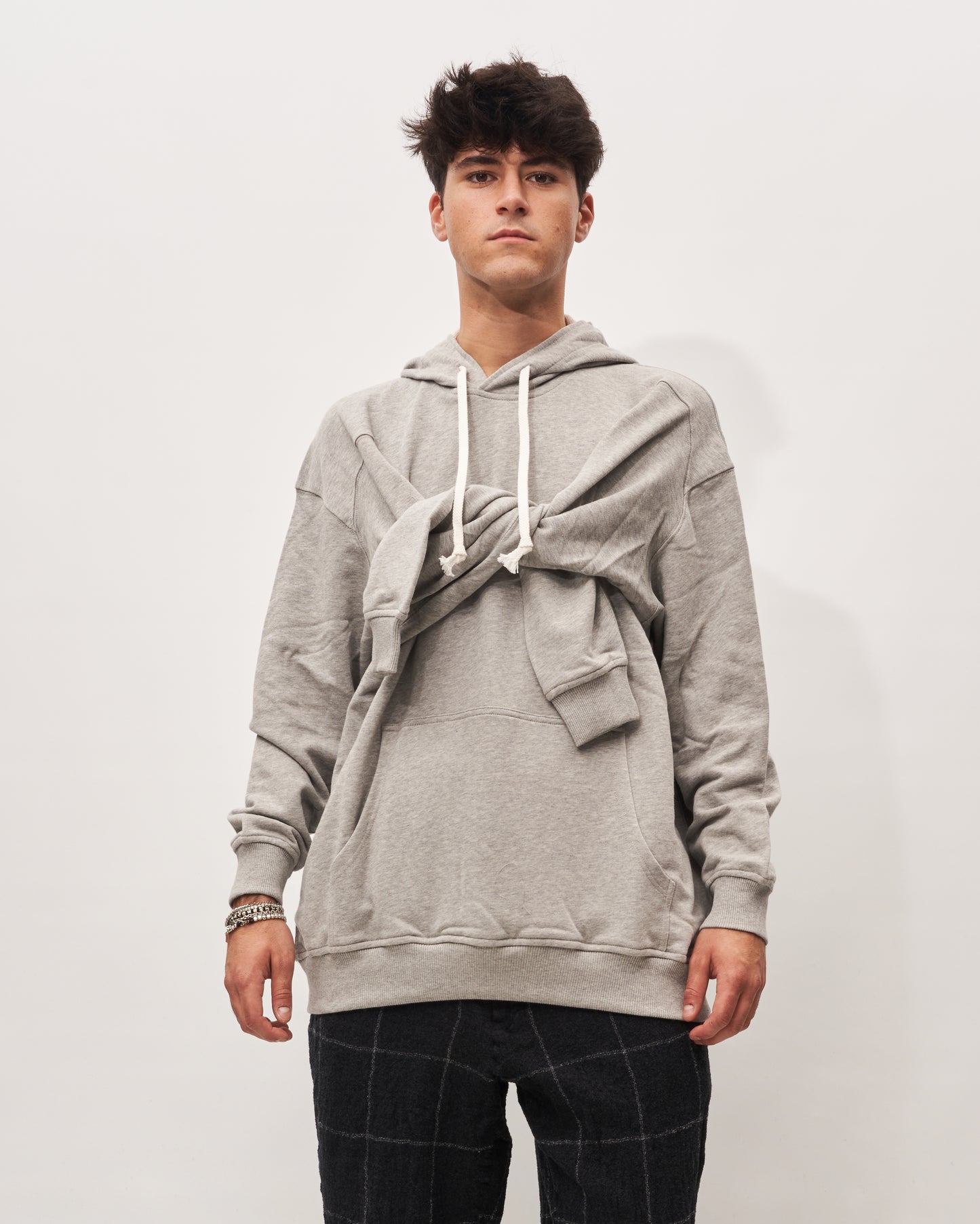 Comme des Garçons gray sweatshirt with 4 sleeves