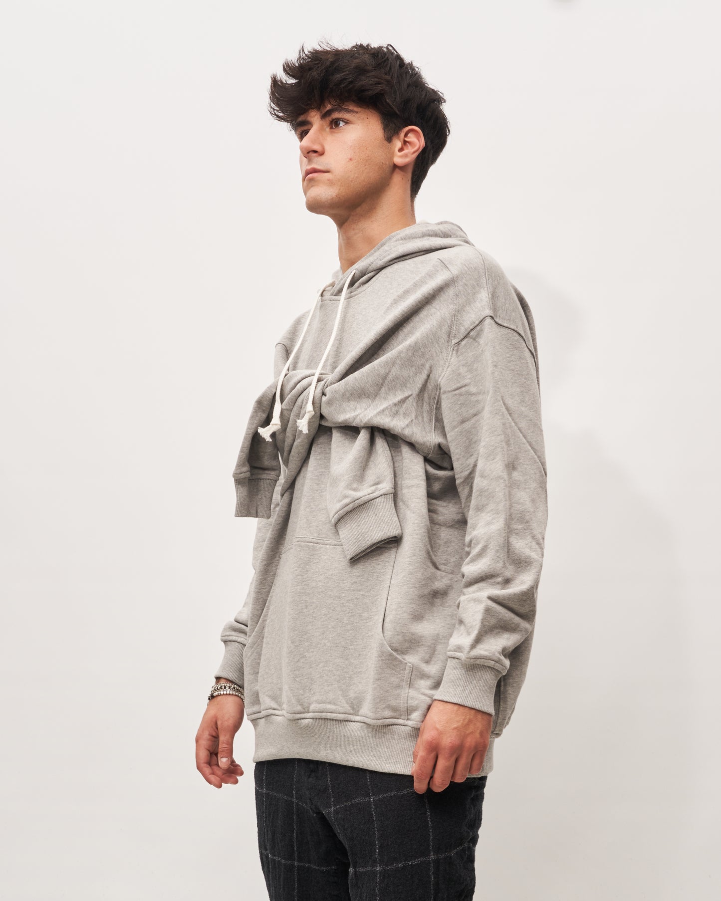 Comme des Garçons gray sweatshirt with 4 sleeves