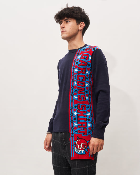 Comme des Garçons sweater with scarf