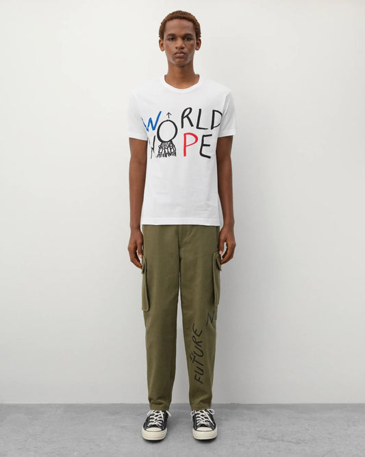 Comme des Garçons t-shirt stampa World Hope