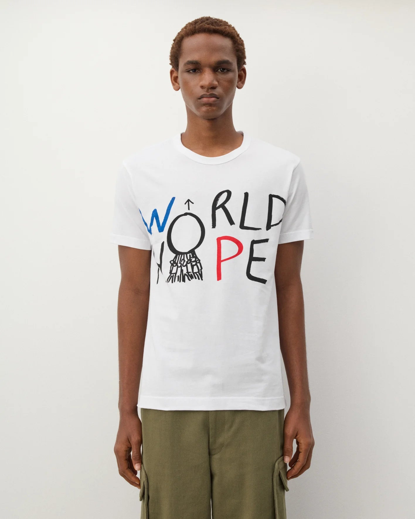 Comme des Garçons t-shirt stampa World Hope