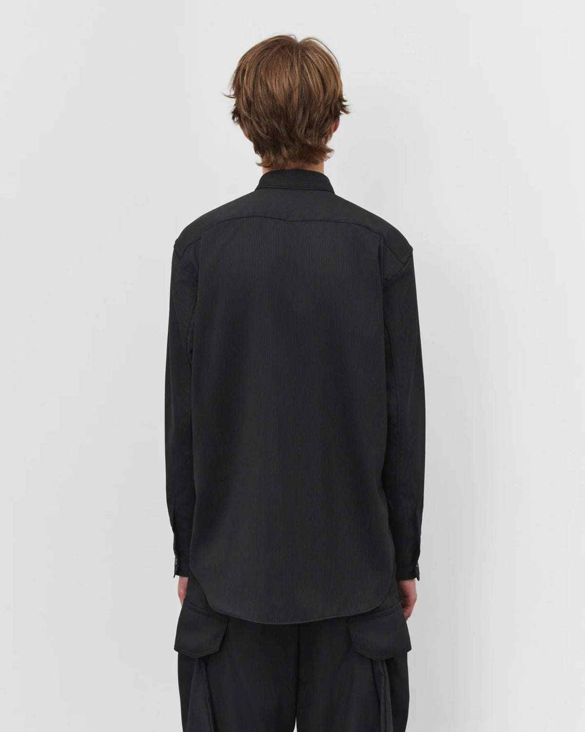 Comme des Garçons camicia nera gessata
