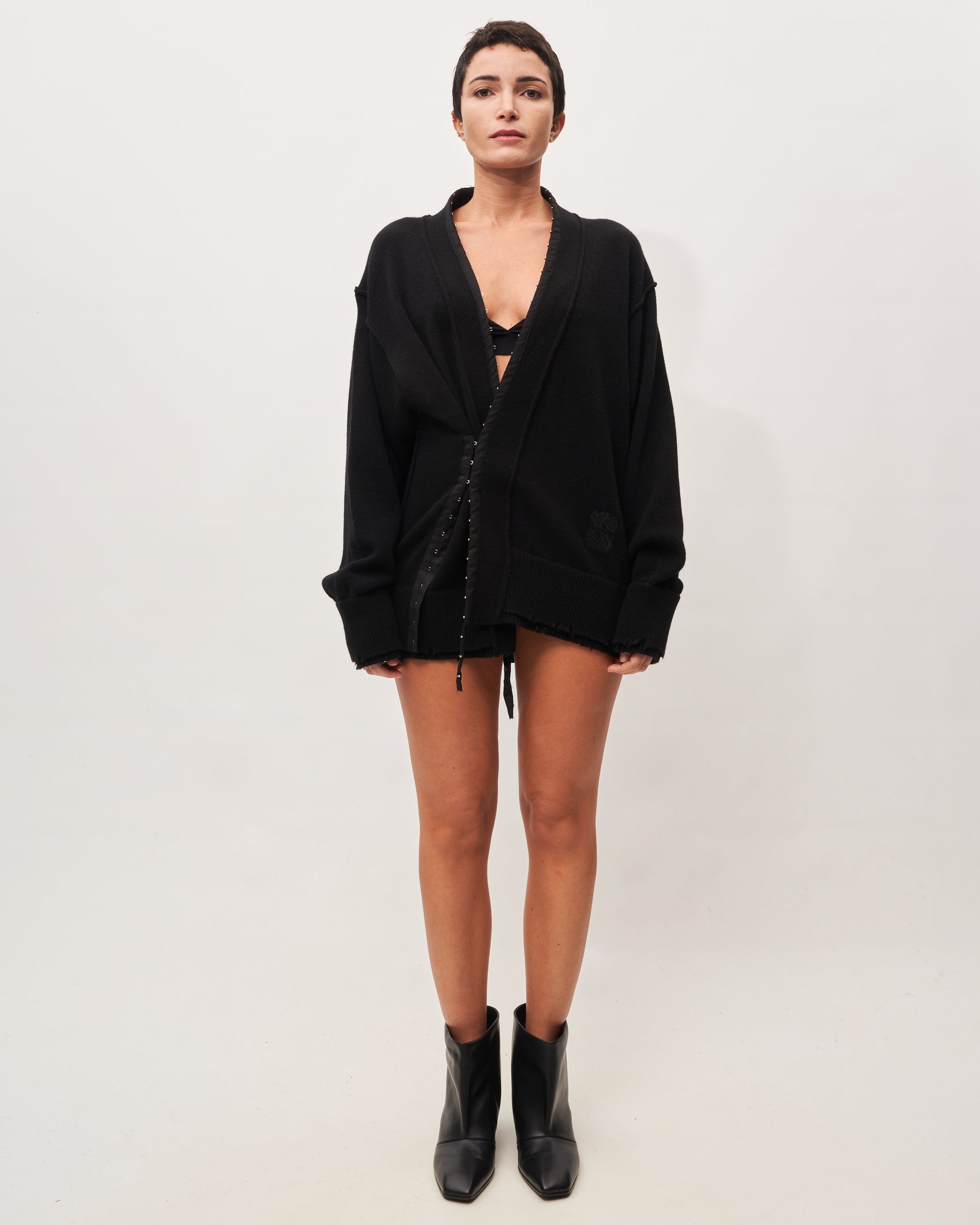 Federico Cina cardigan nero