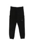 CP Company Pantalone nero in felpa con tasca lente