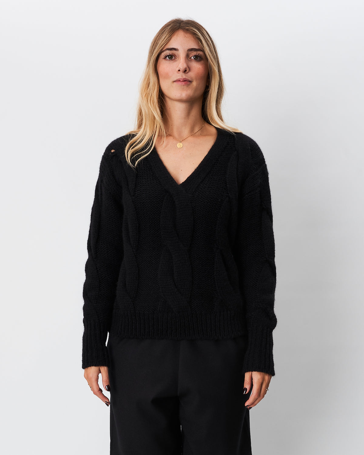 Roberto Collina maglia nera a trecce