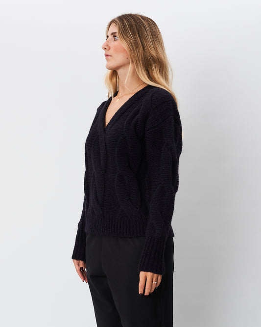 Roberto Collina maglia blu a trecce
