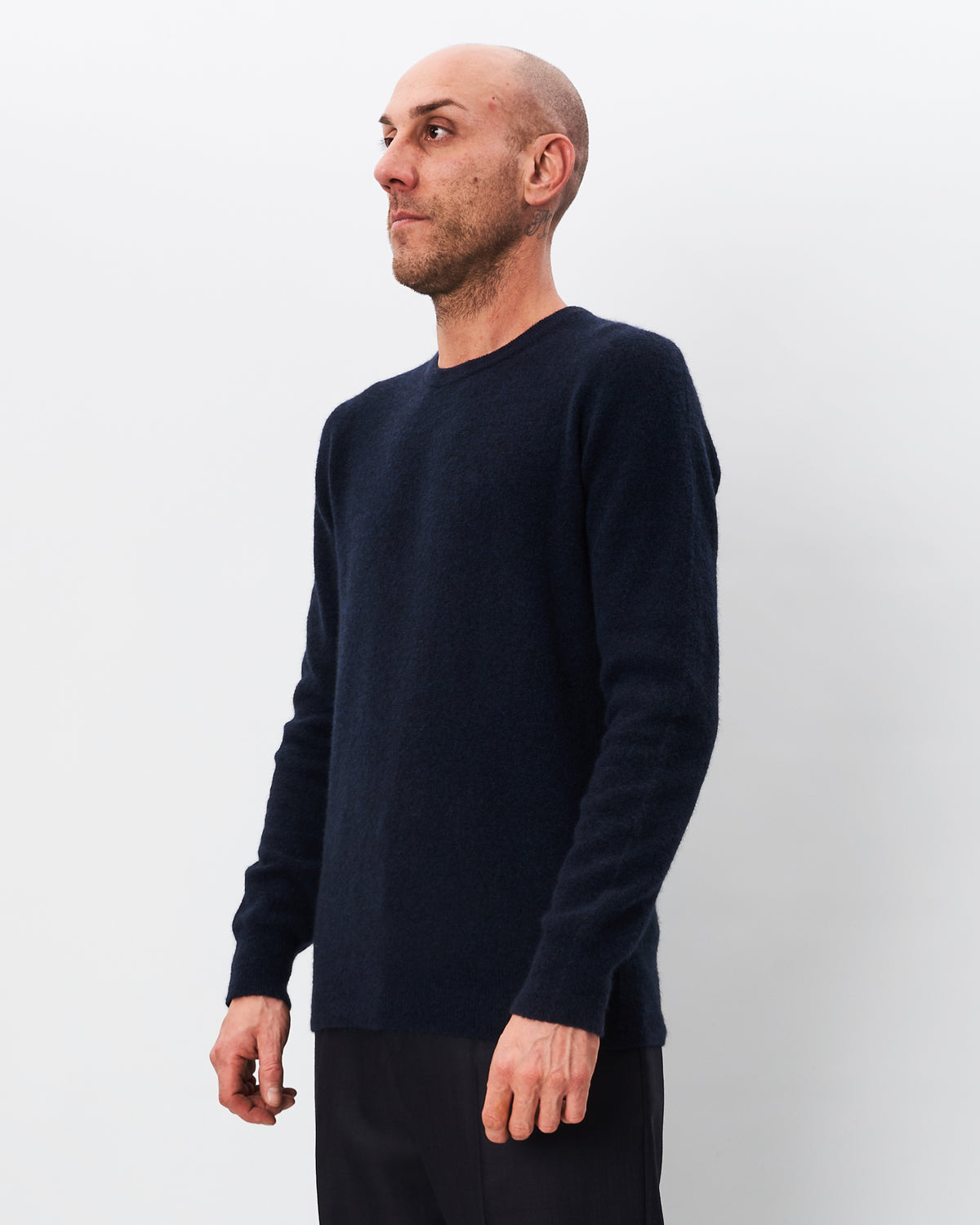 Roberto Collina maglia blu in yak