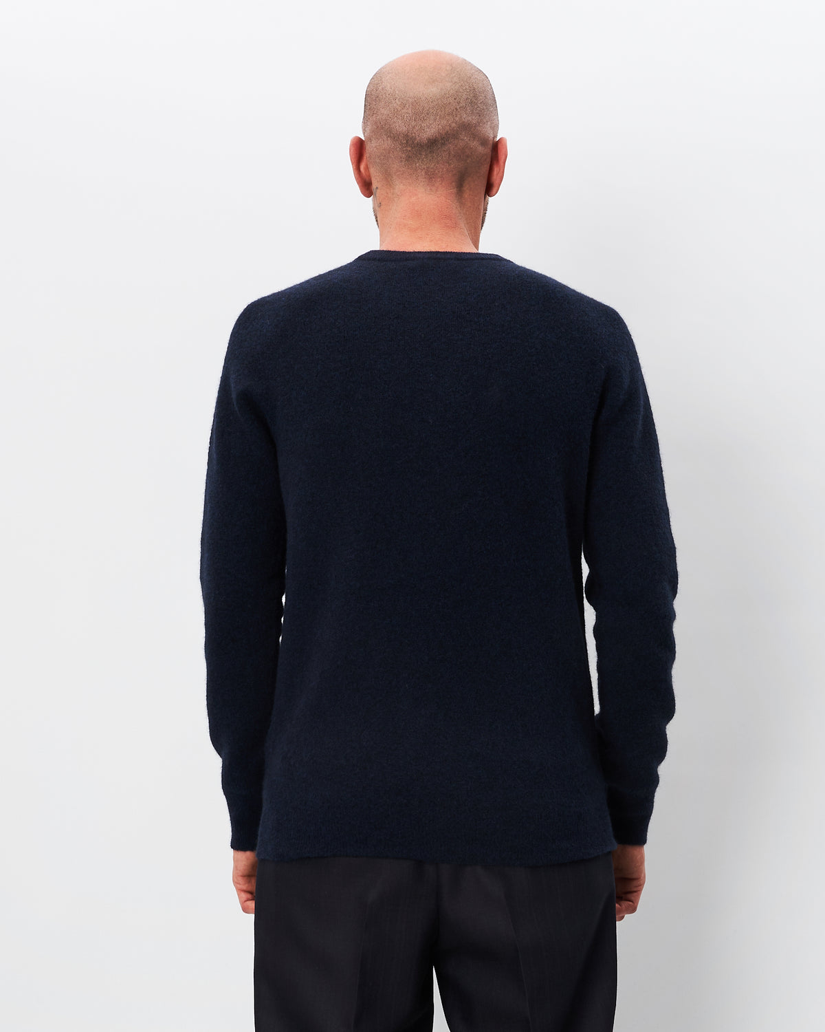 Roberto Collina maglia blu in yak