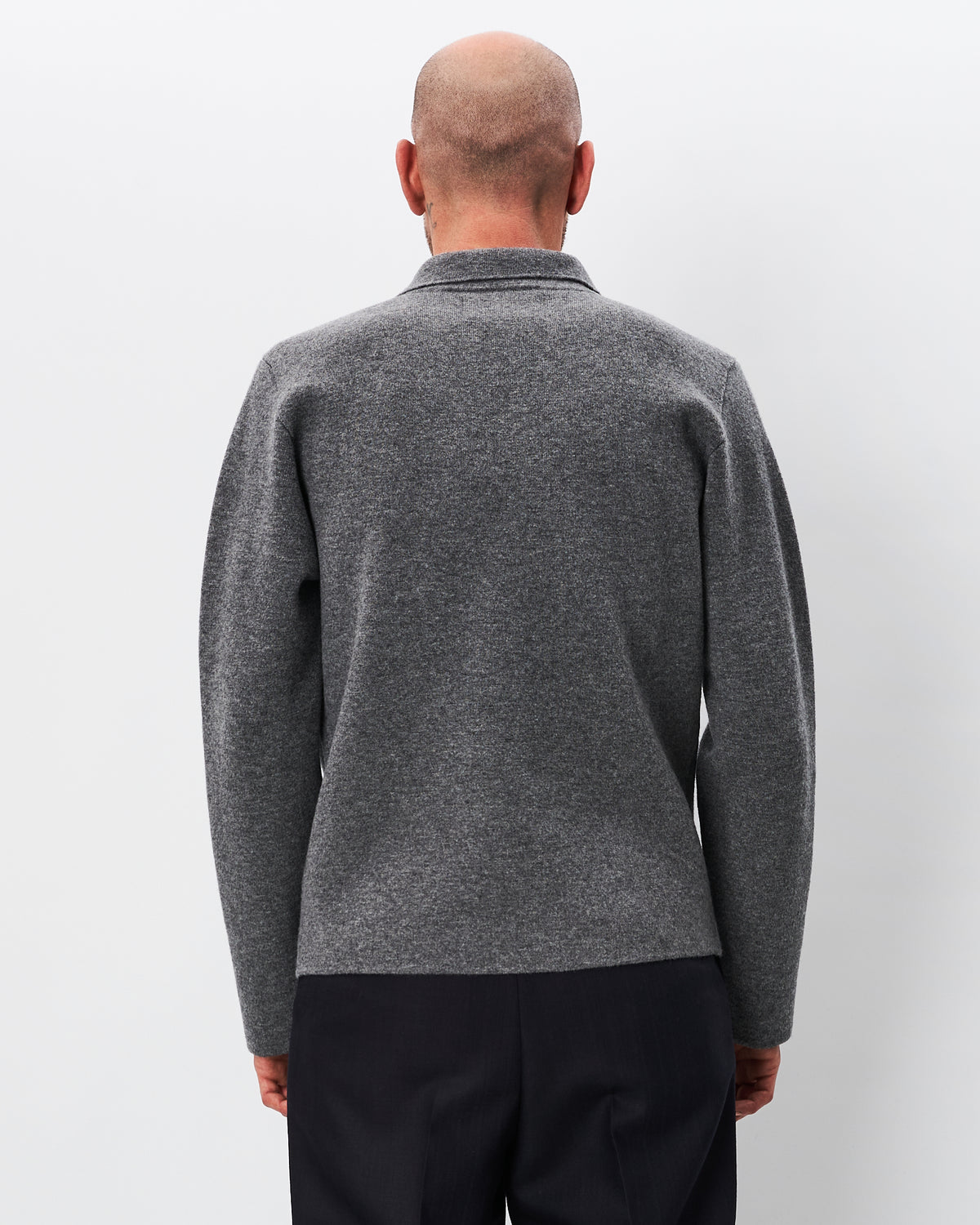 Roberto Collina giacca grigia in maglia