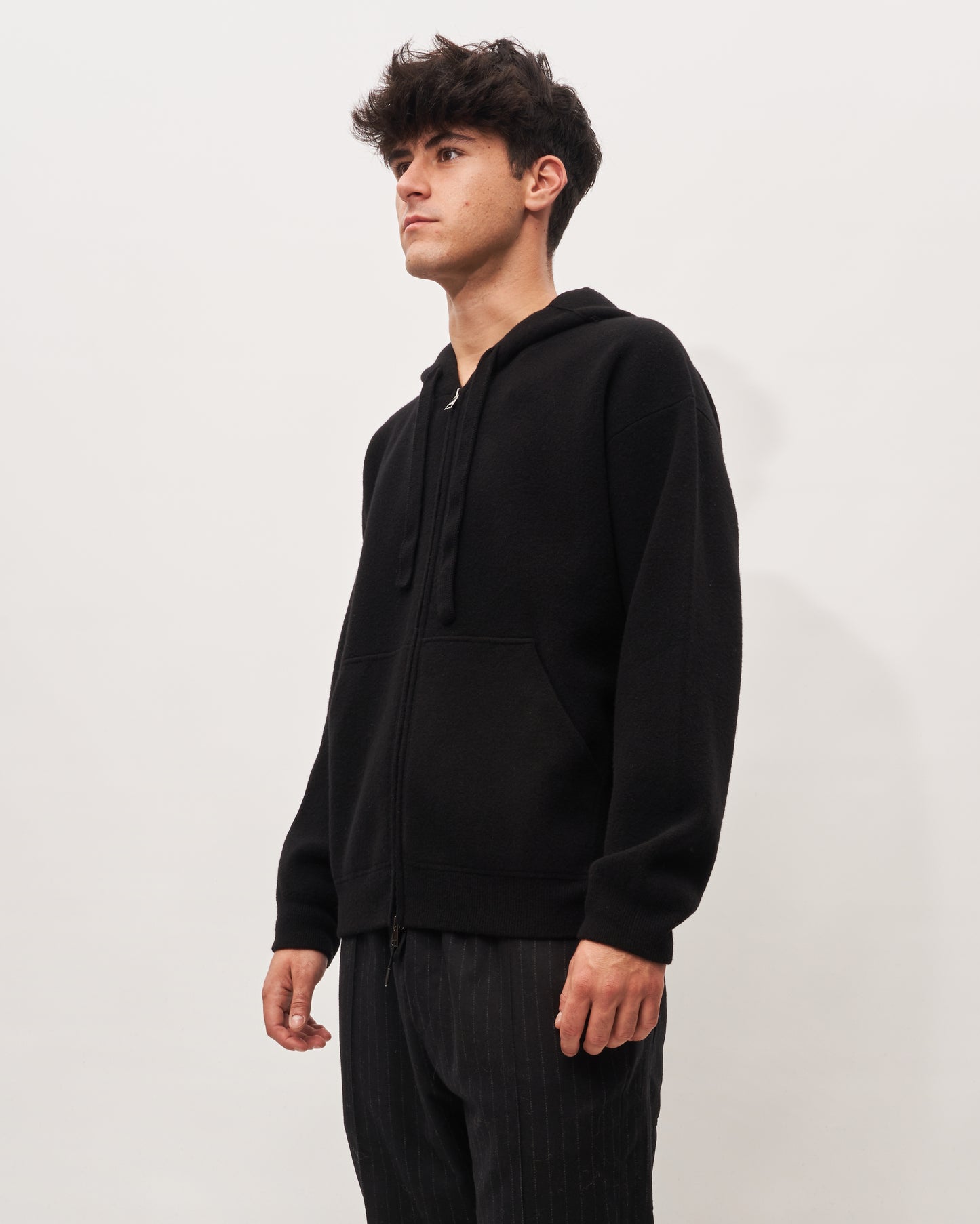 Roberto Collina black tricot sweatshirt