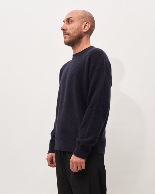 Roberto Collina maglia blu in alpaca