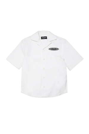 D-Squared2 camicia bianca manica corta