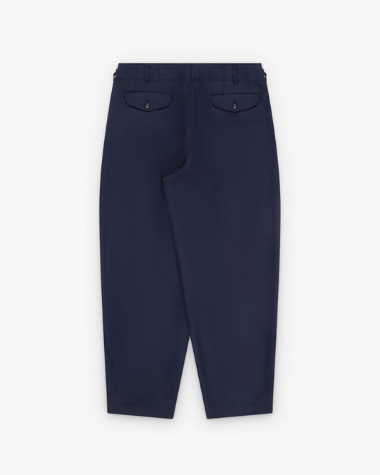 Comme des Garçons pantaloni blu in panno di lana