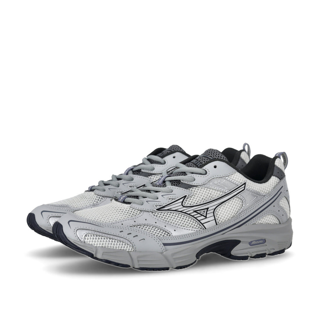 Mizuno MXR sneakers donna tela bianca con dettagli argento e antracite