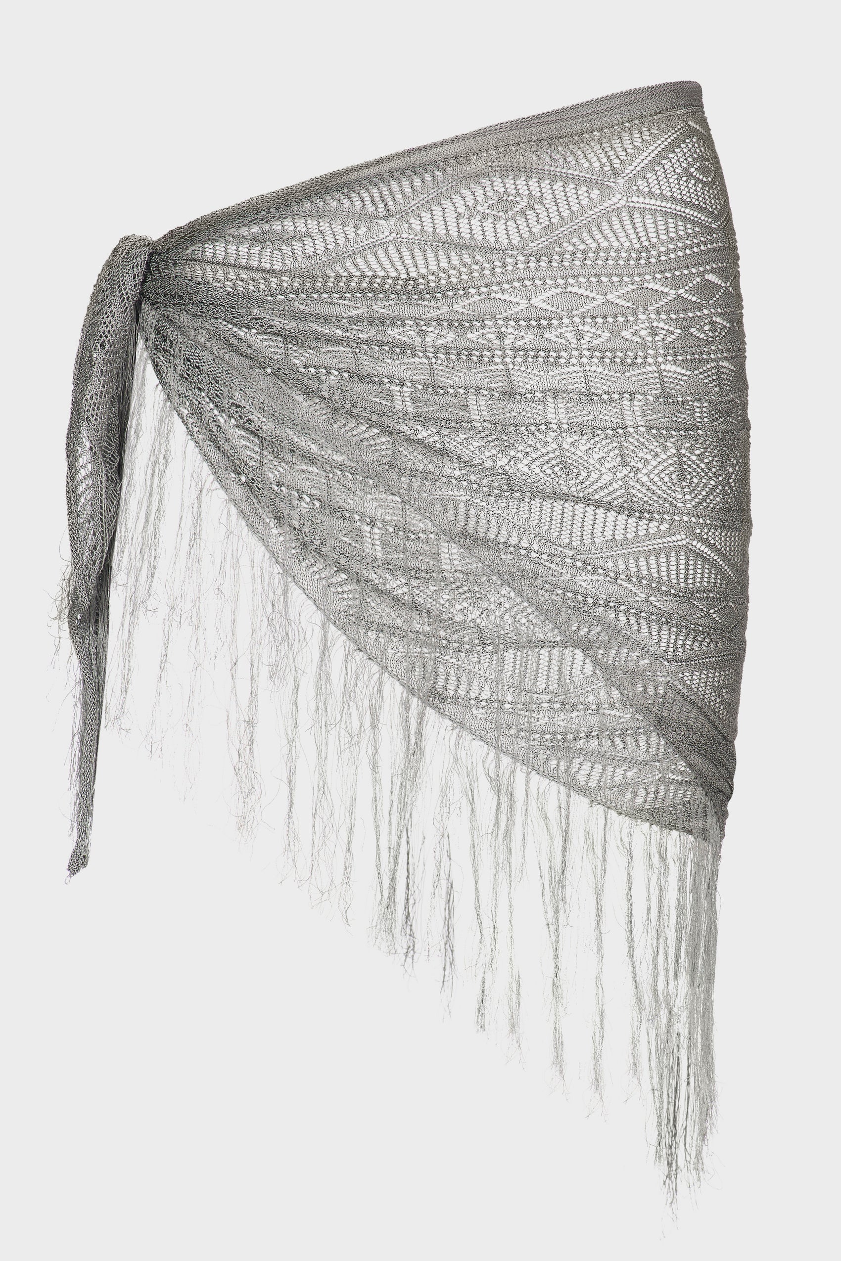 Isabel Benenato cintura in pizzo grigio