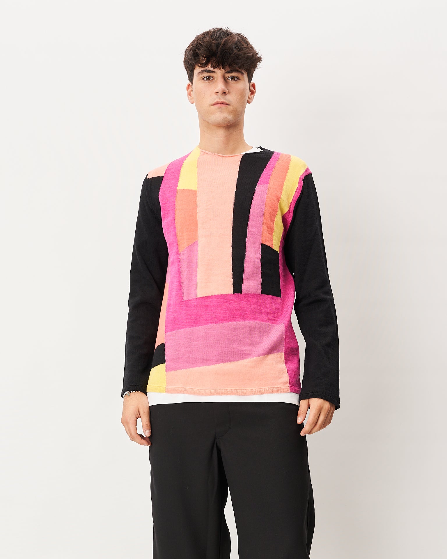 Comme des Garçons maglia intarsi multicolor