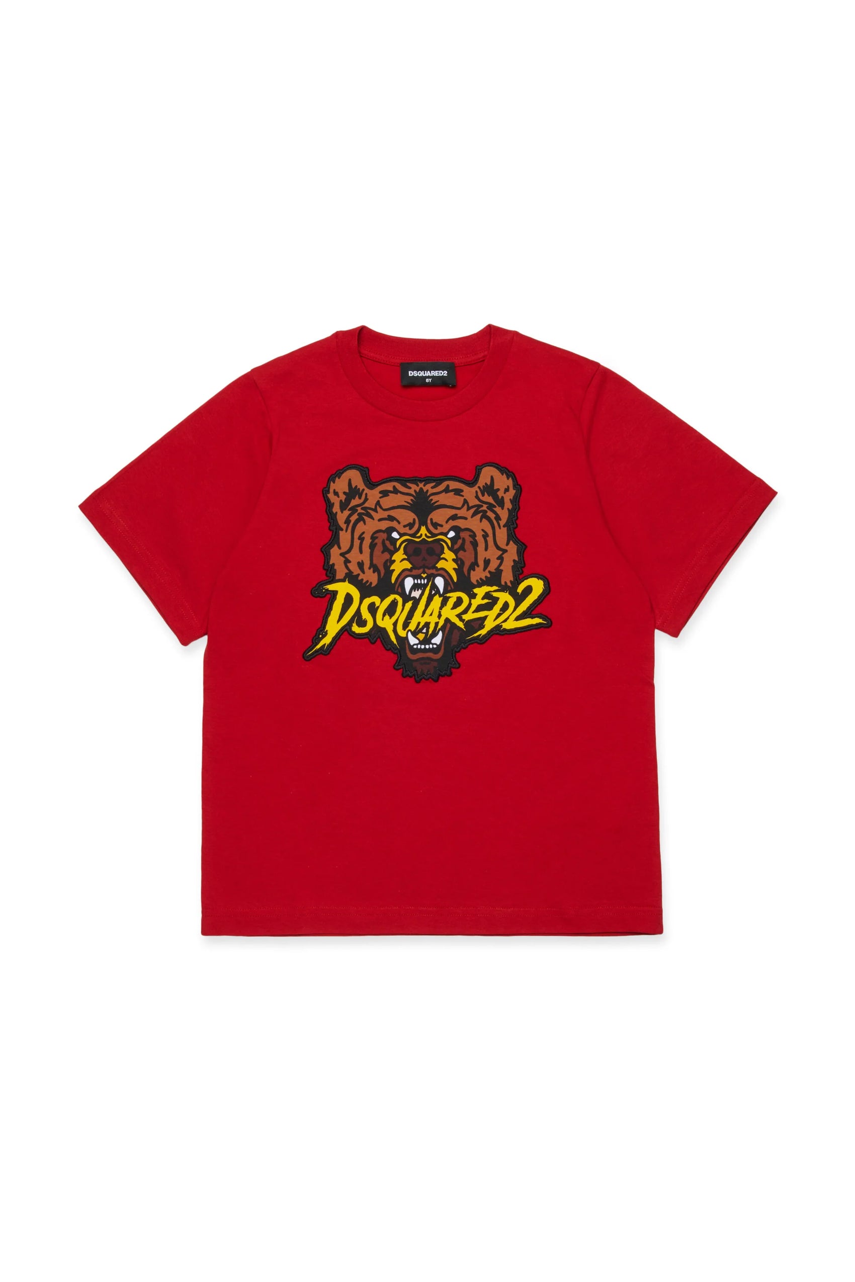 DSQUARED2 T-shirt in jersey con patch Bear