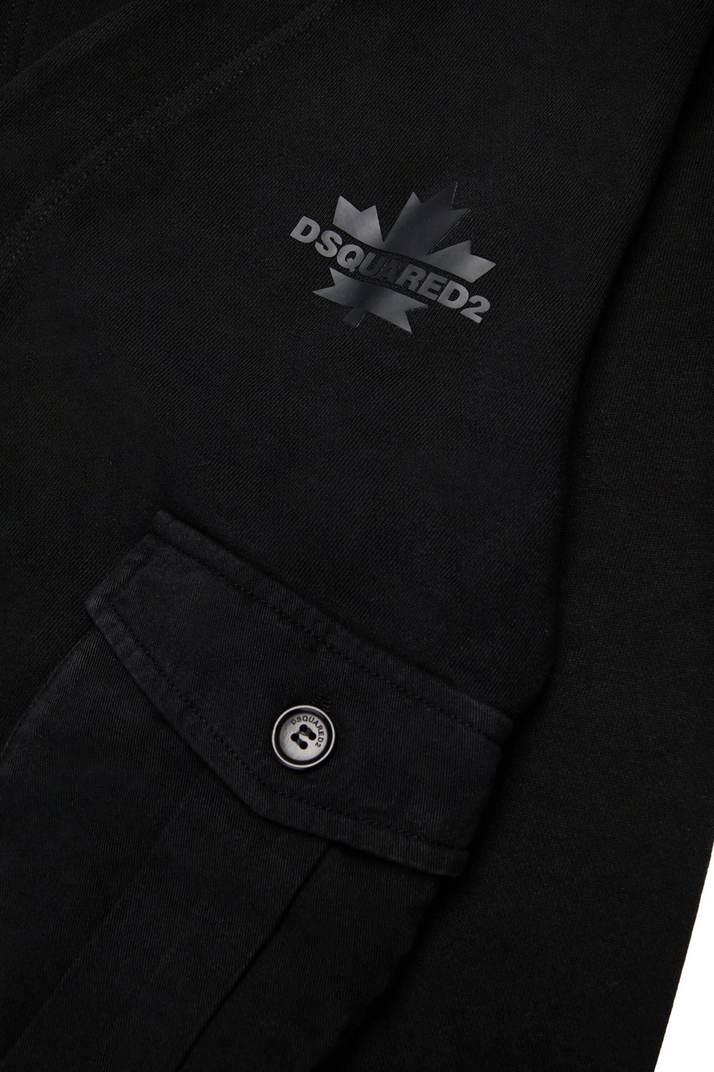 DSQUARED2 Felpa stile cardigan con logo Maple Leaf