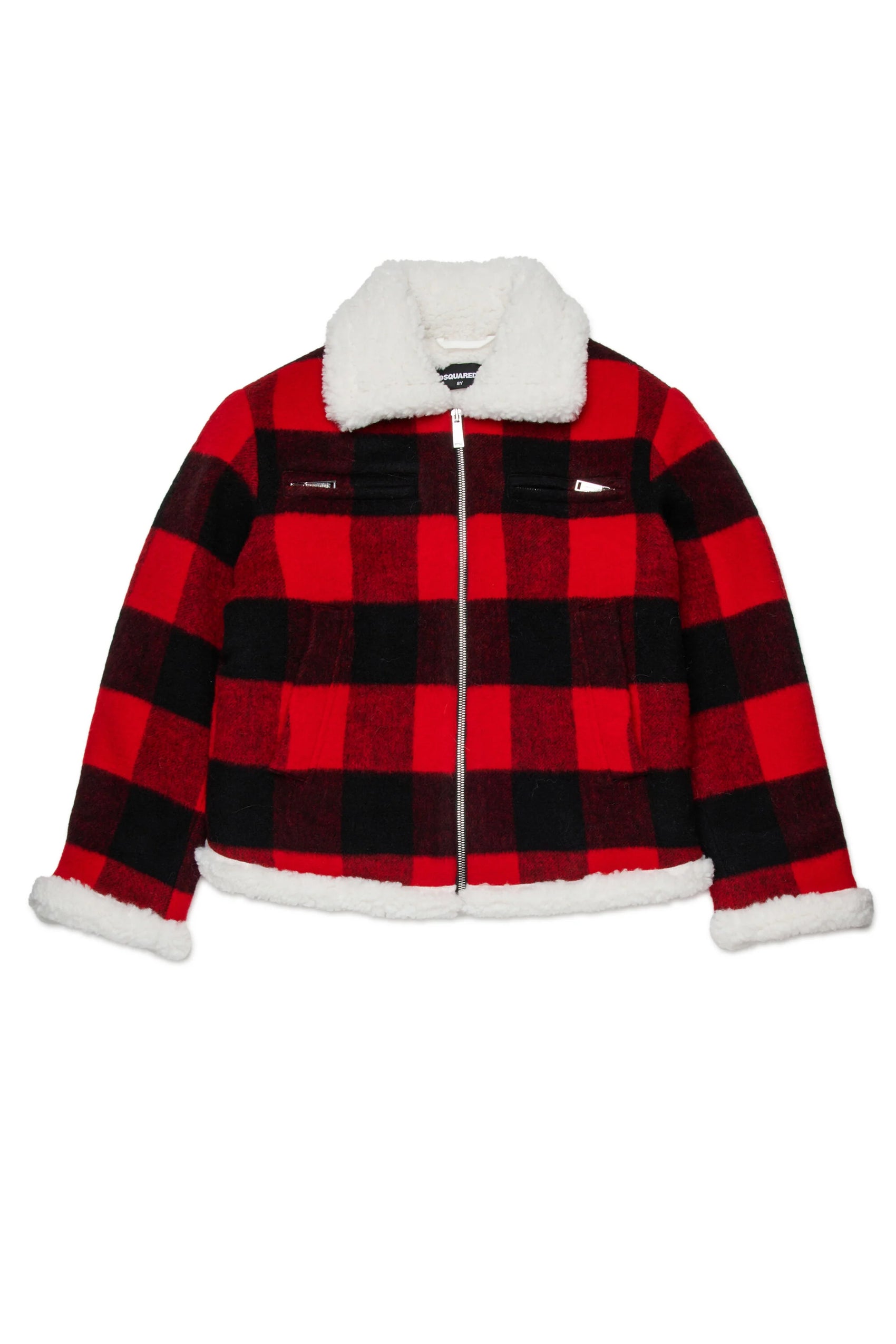 DSQUARED2 Giacca montone in flanella a quadri