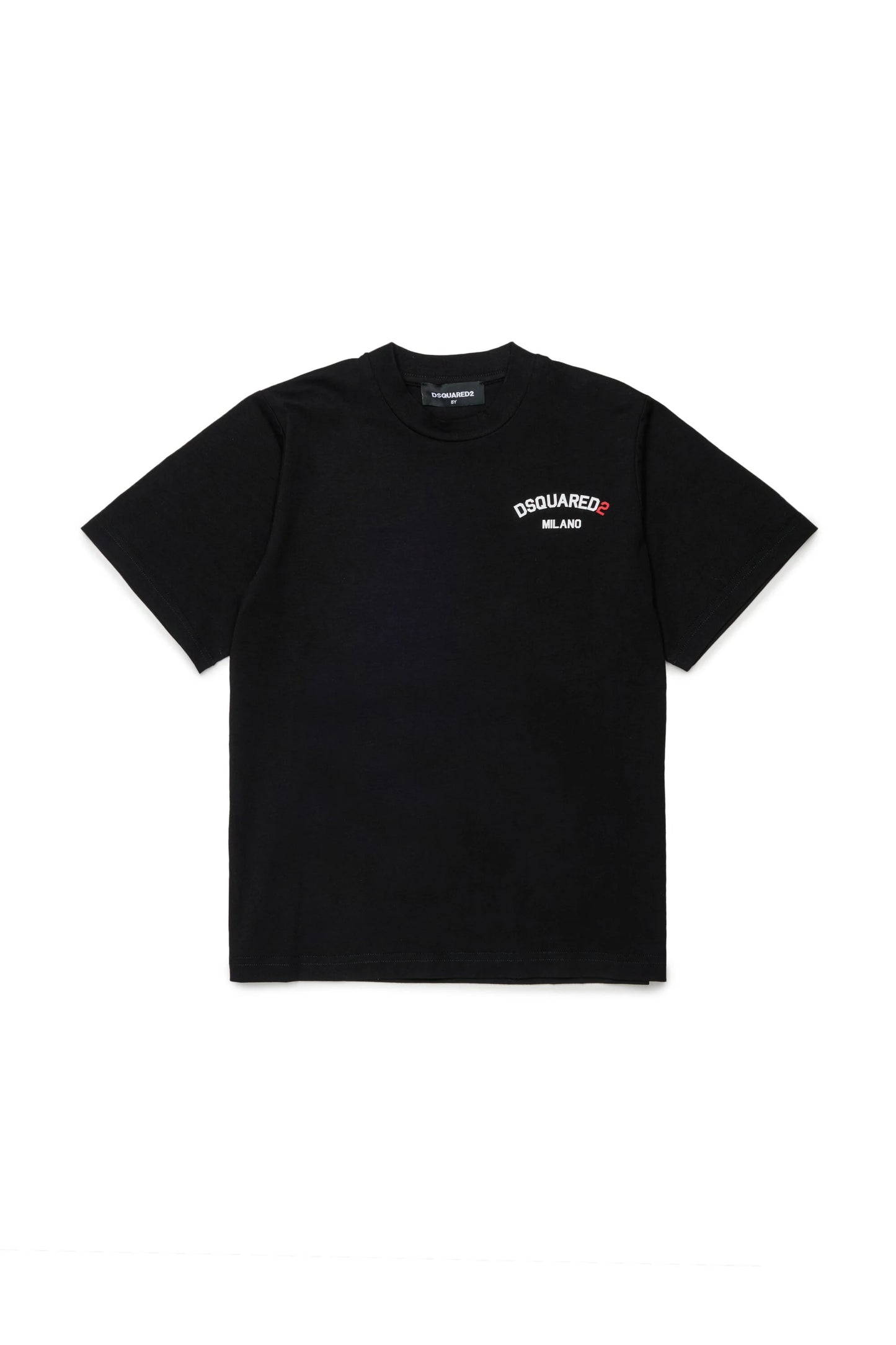 DSQUARED2 T-shirt logo gommato nera