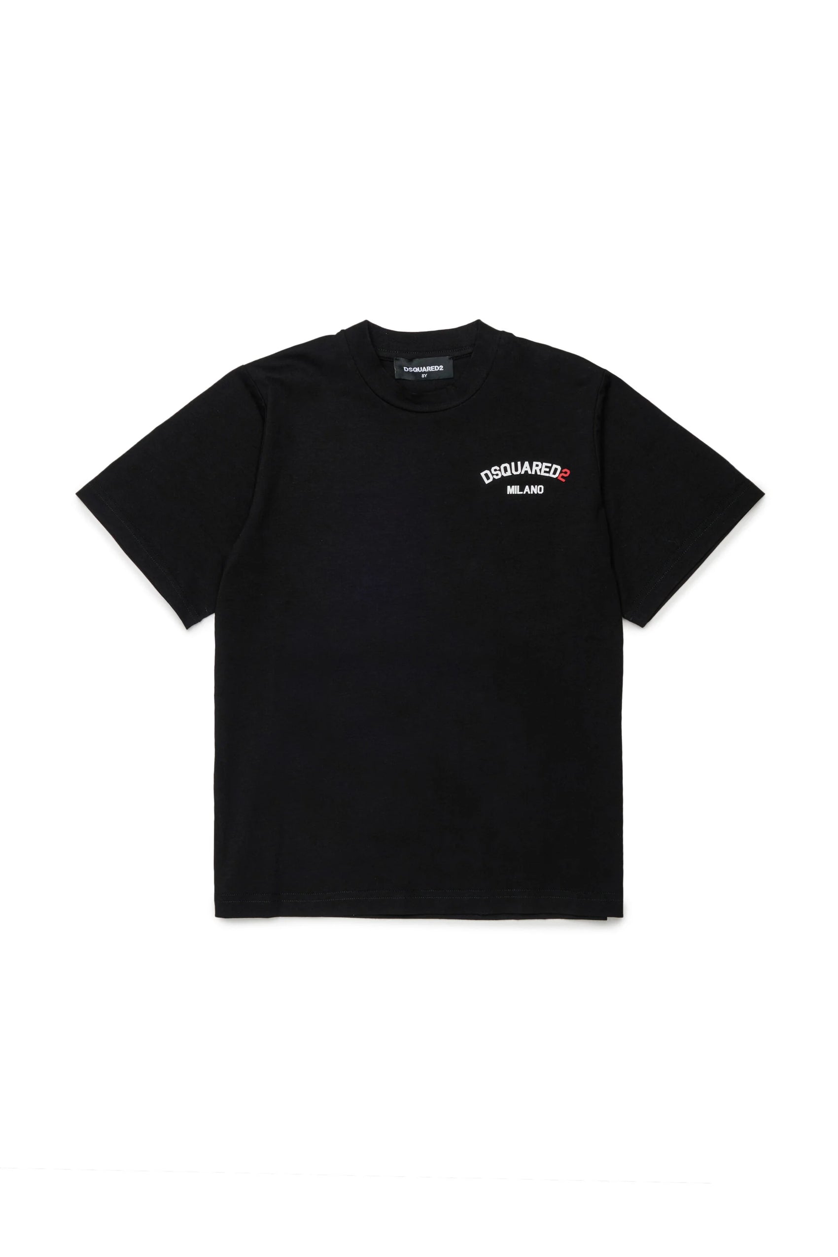 DSQUARED2 T-shirt logo gommato nera