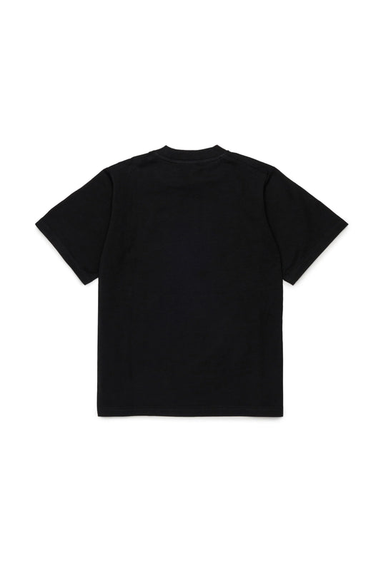 DSQUARED2 T-shirt logo gommato nera