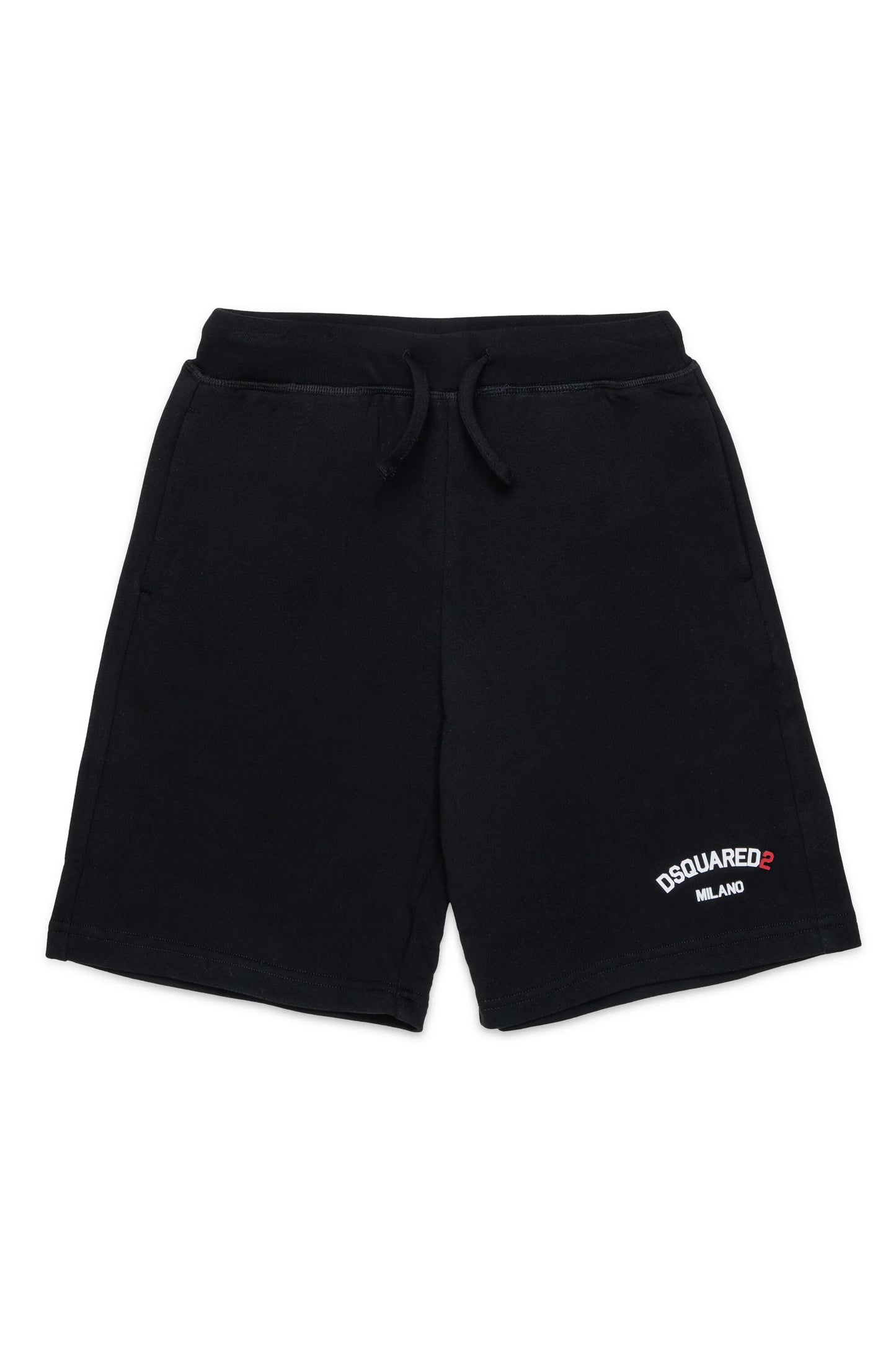 Dsquared2 bermuda nere in felpa