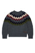 DSQUARED2 Maglione girocollo jacquard norvegese grigio