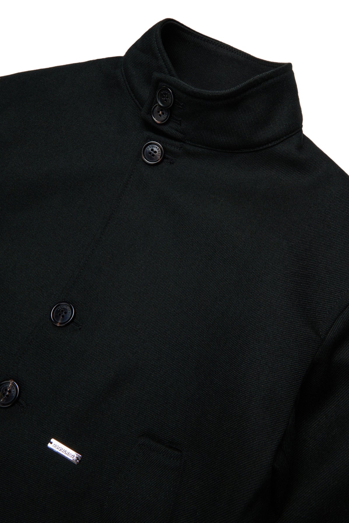 DSQUARED2 Giacca corta nera con logo