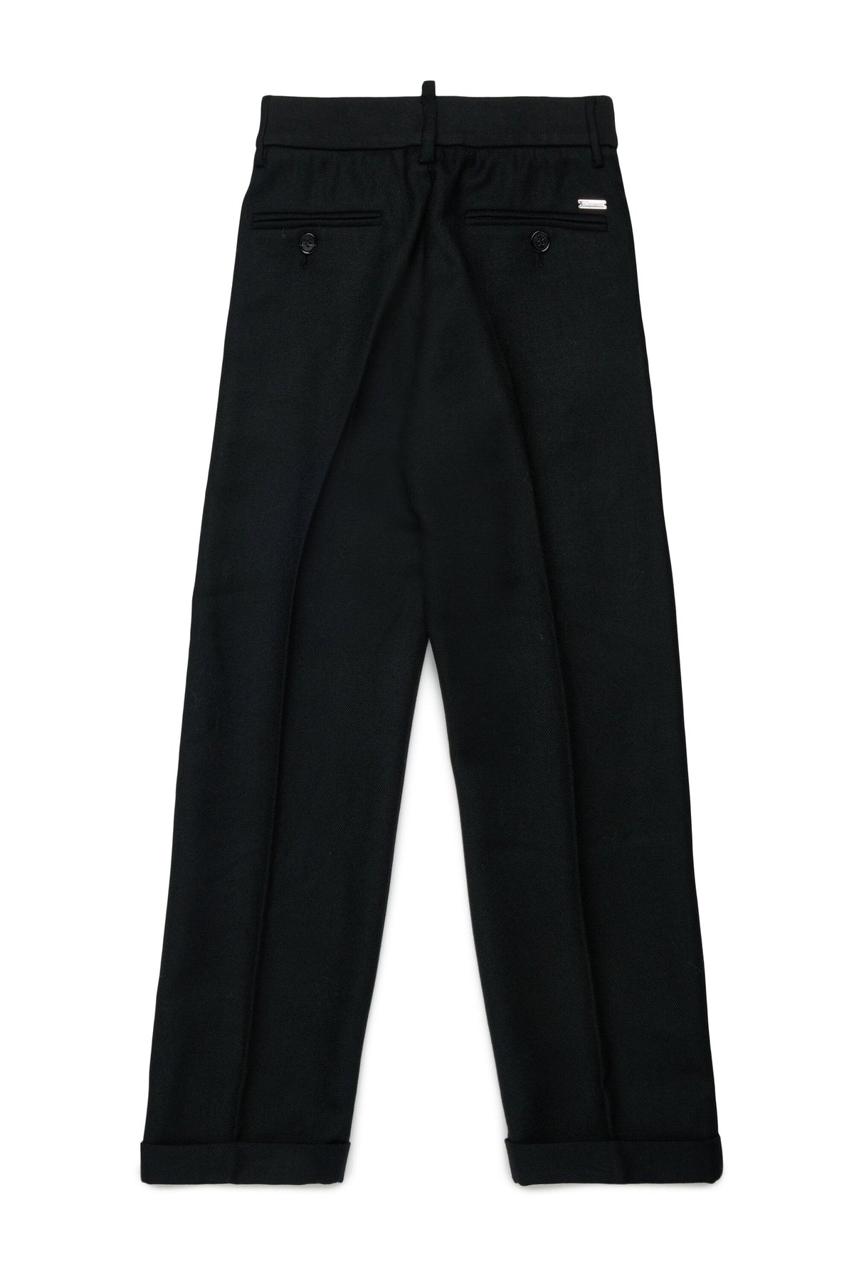 DSQUARED2 Pantalone elegante nero con logo