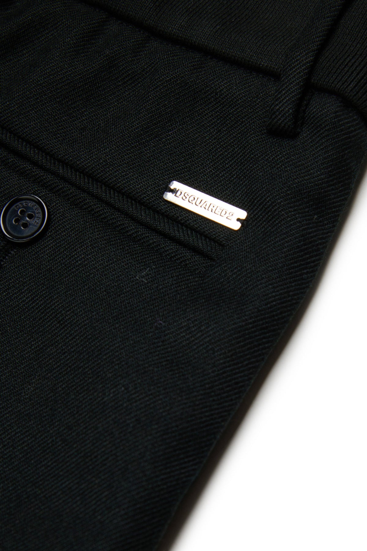 DSQUARED2 Pantalone elegante nero con logo