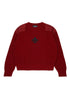 DSQUARED2 Maglione girocollo rubino con logo