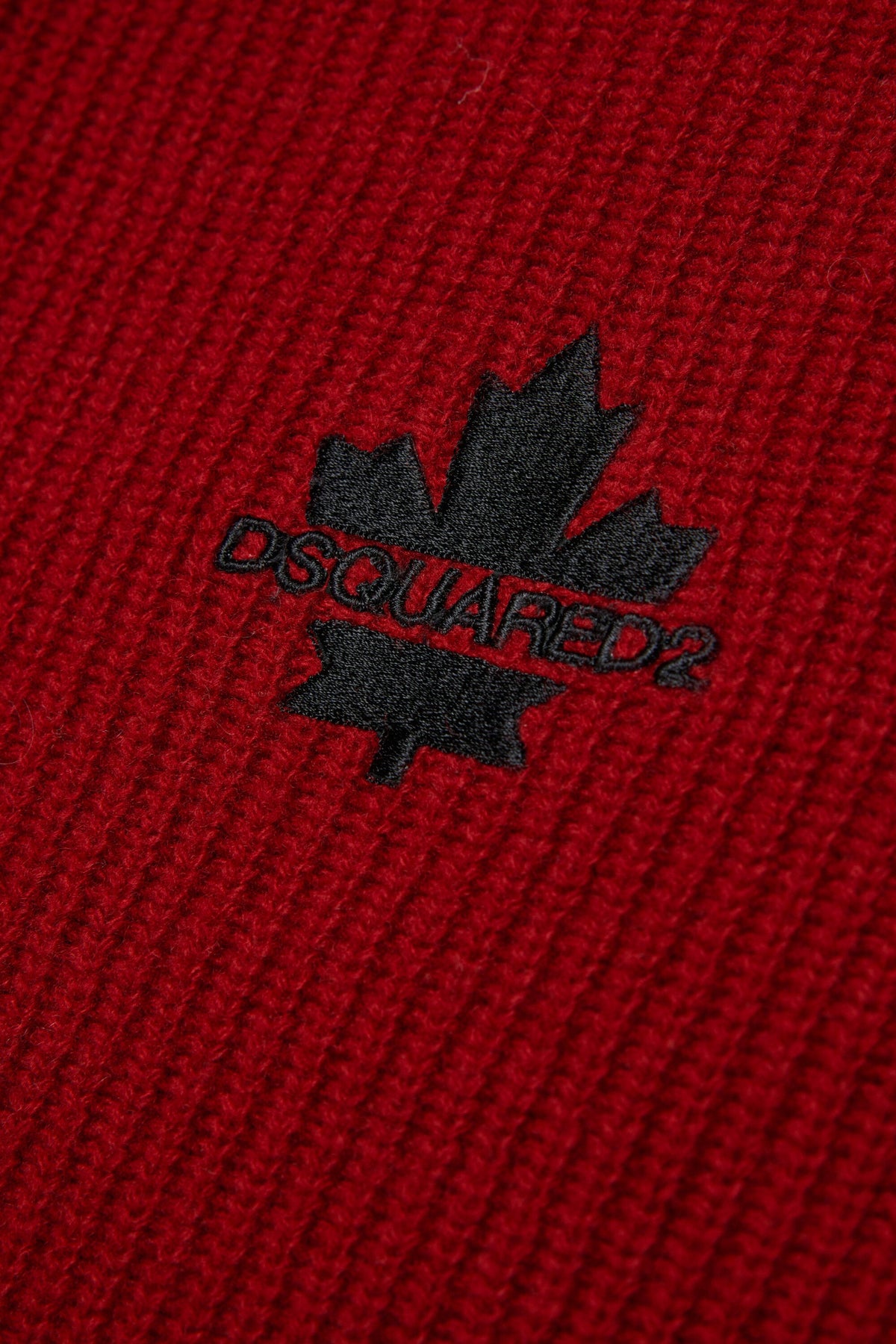 DSQUARED2 Maglione girocollo rubino con logo