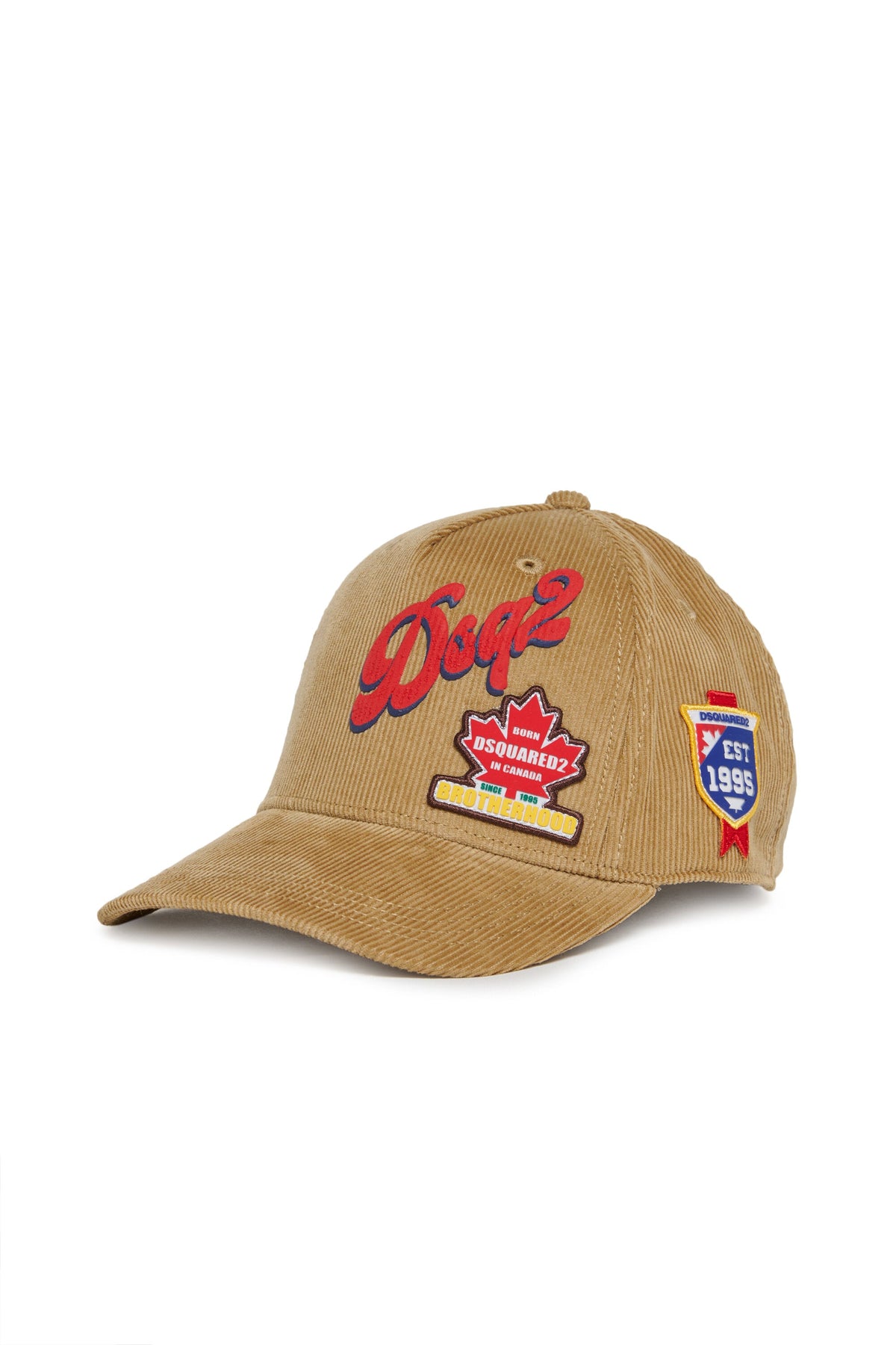 DSQUARED2 Cappellino da baseball in velluto con logo
