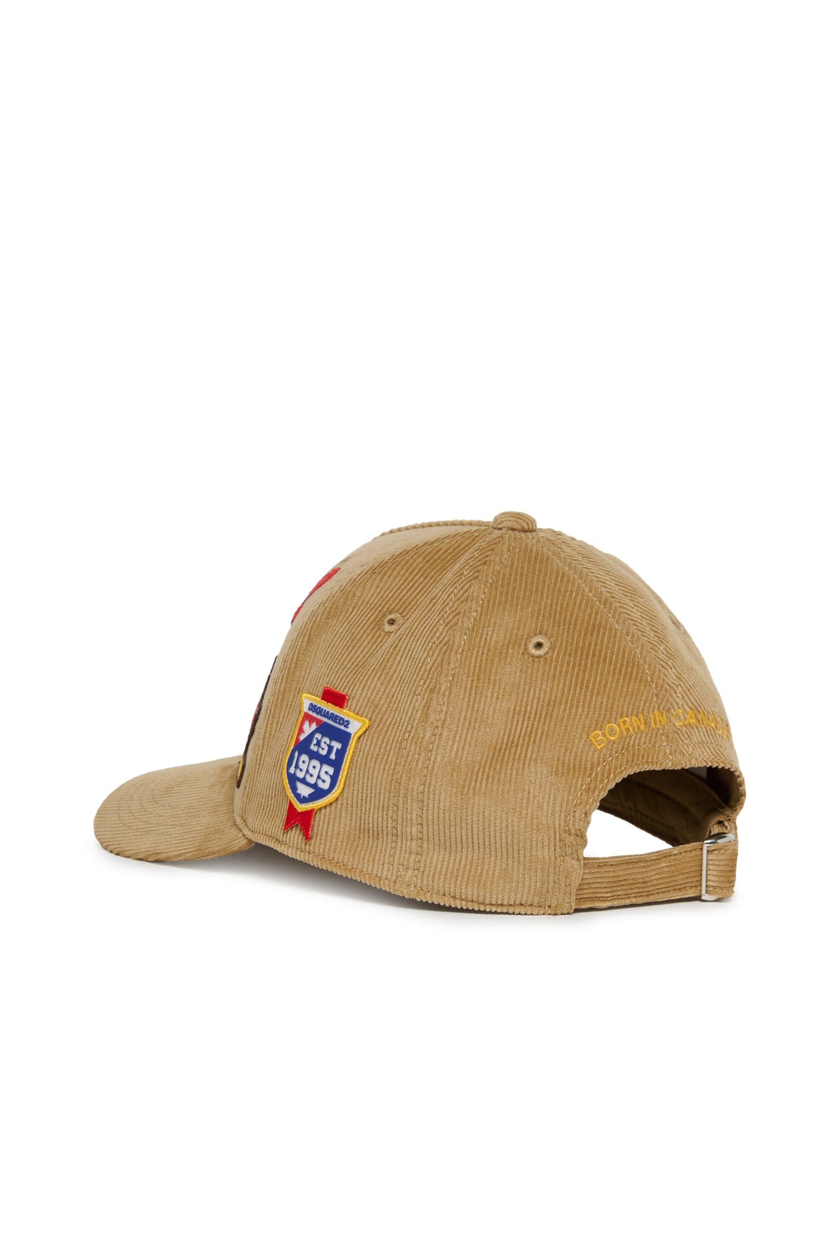 DSQUARED2 Cappellino da baseball in velluto con logo