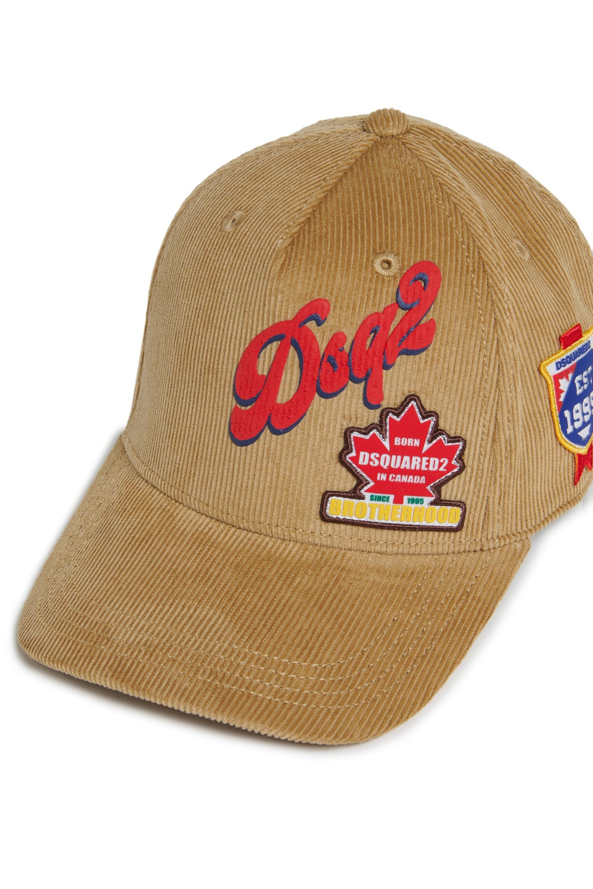 DSQUARED2 Cappellino da baseball in velluto con logo