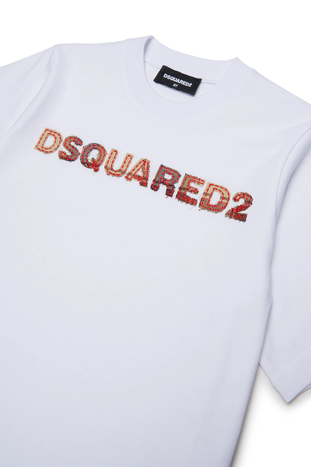 DSQUARED2 T-shirt con logo scozzese