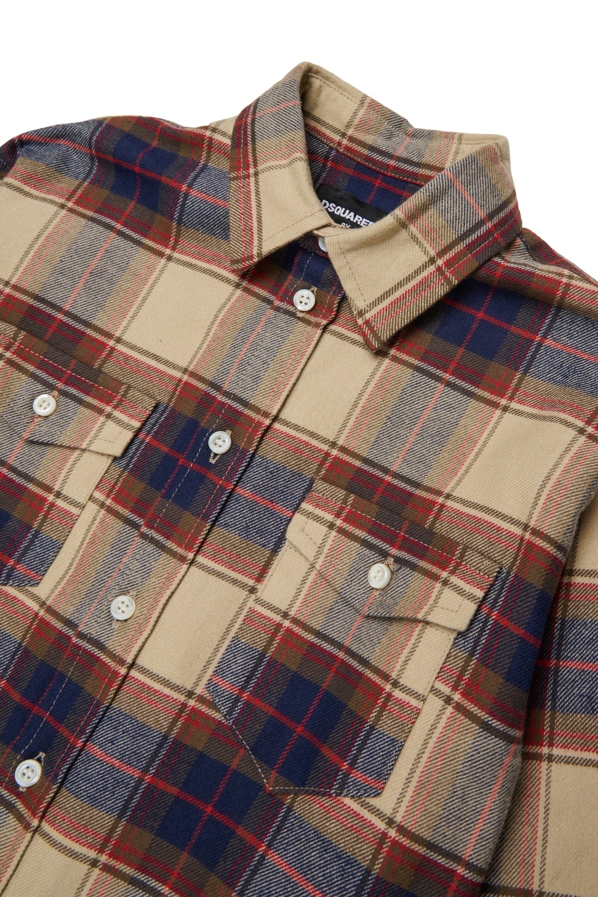 DSQUARED2 Camicia scozzese con logo