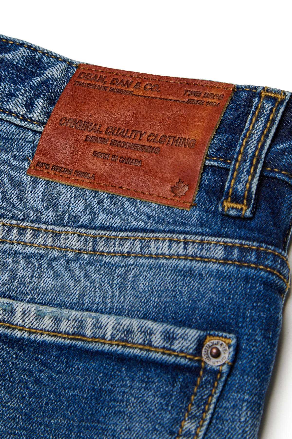 DSQUARED2 Jeans baggy blu con orlo sfrangiato