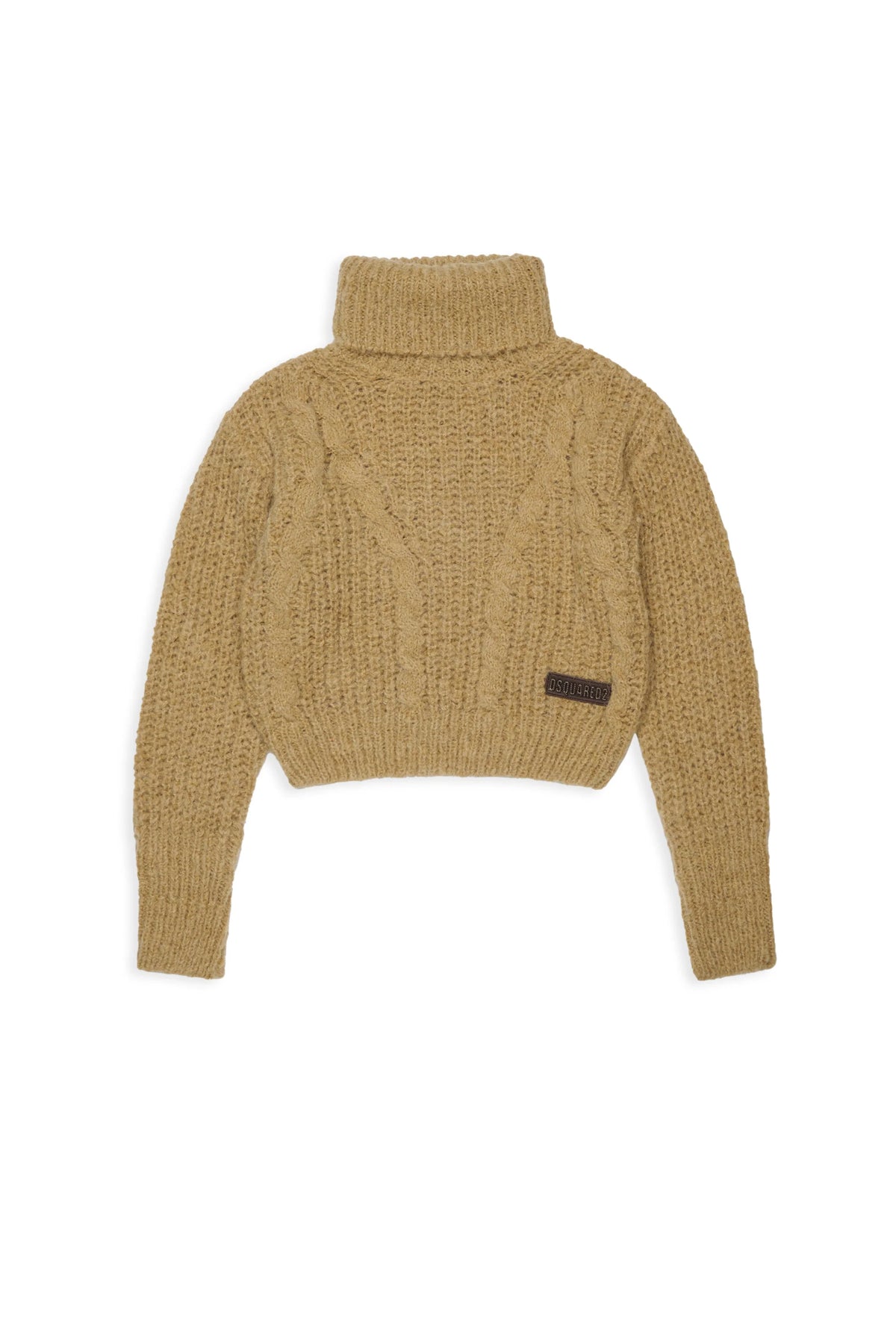 DSQUARED2 Dolcevita lavorazione trecce con logo