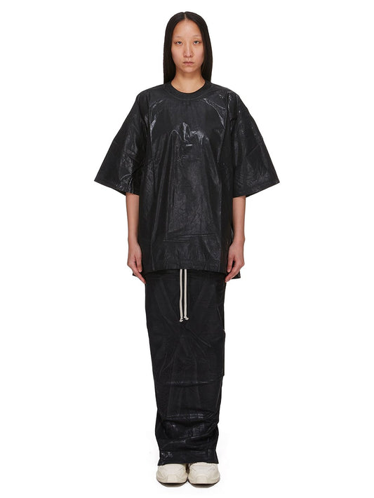 Rick Owens t-shirt nera over verniciata