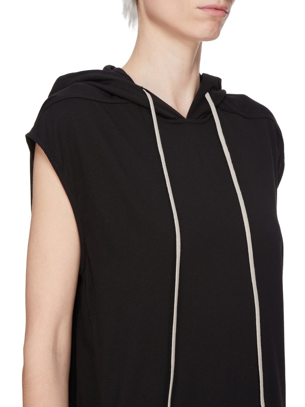 Rick Owens abito lungo nero in jersey