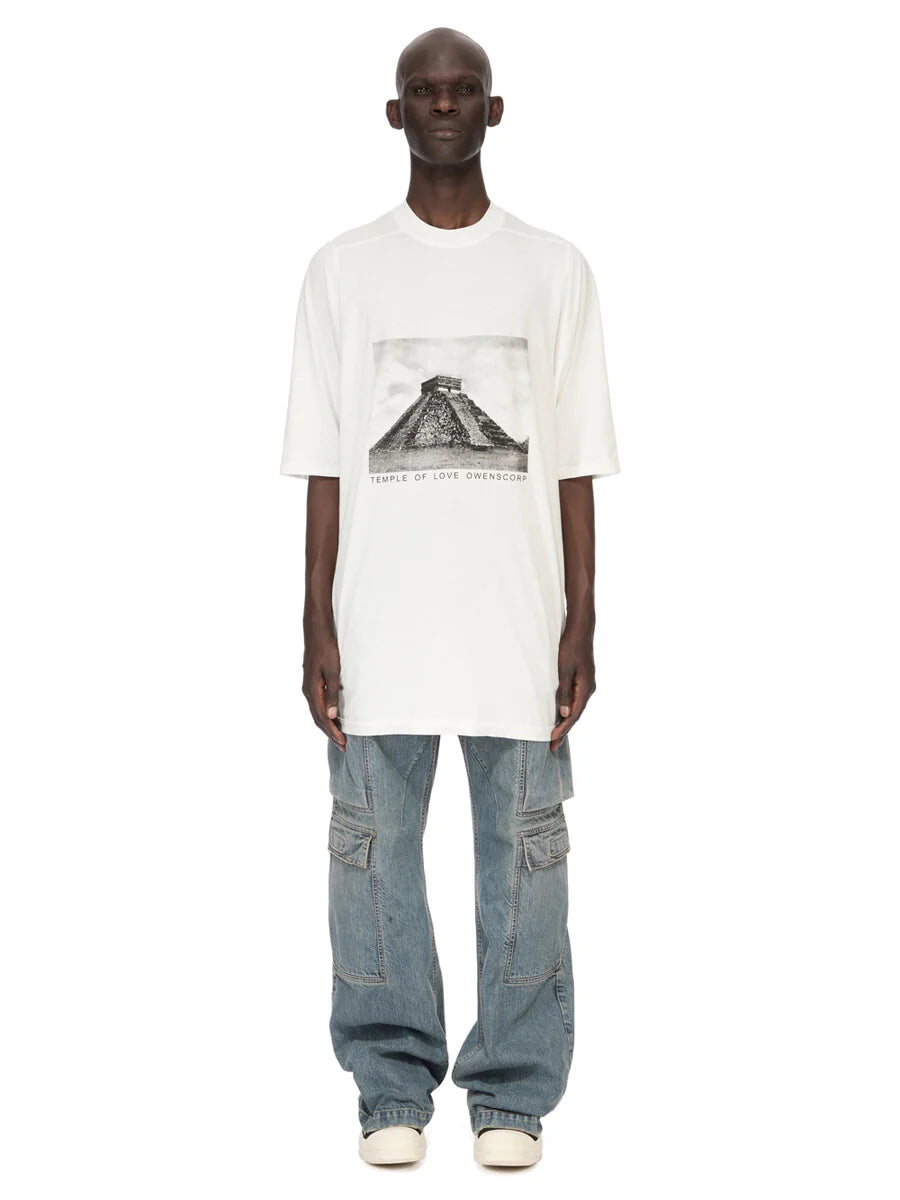 Rick Owens t-shirt jumbo bianca