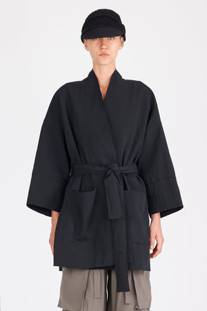 Isabel Benenato kimono nero | Al Monello - Barbieri