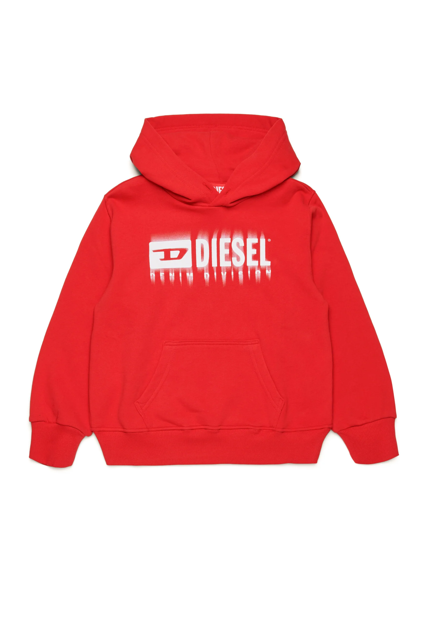 Diesel felpa rossa con cappuccio