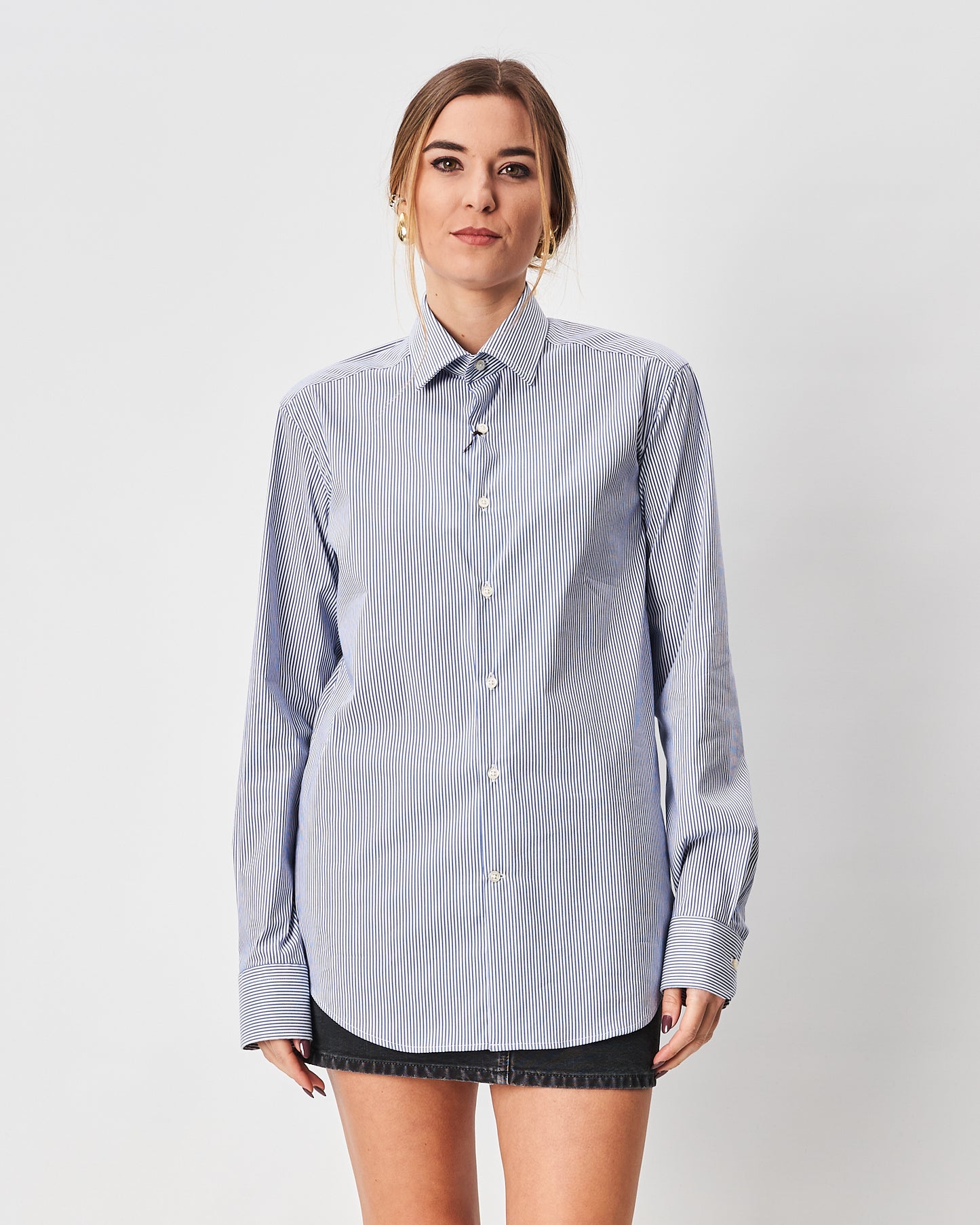 Ghirardelli camicia blu a righe