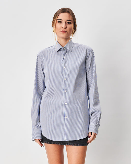 Ghirardelli camicia blu a righe