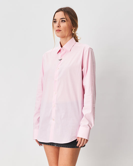 Ghirardelli camicia rosa a righe