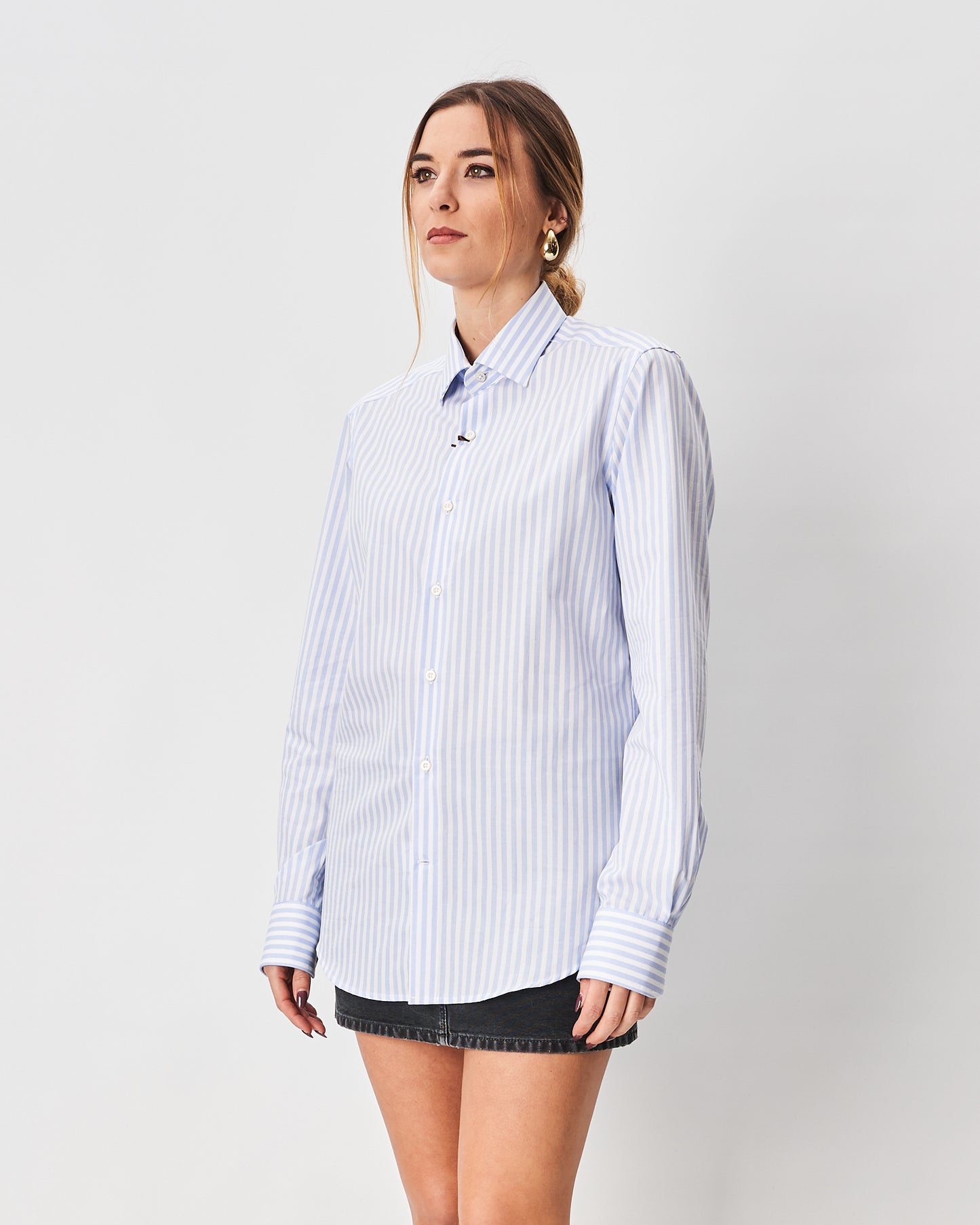 Ghirardelli camicia righe larghe